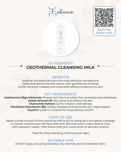 Gli Elementi Geothermal Cleansing Milk 400ml